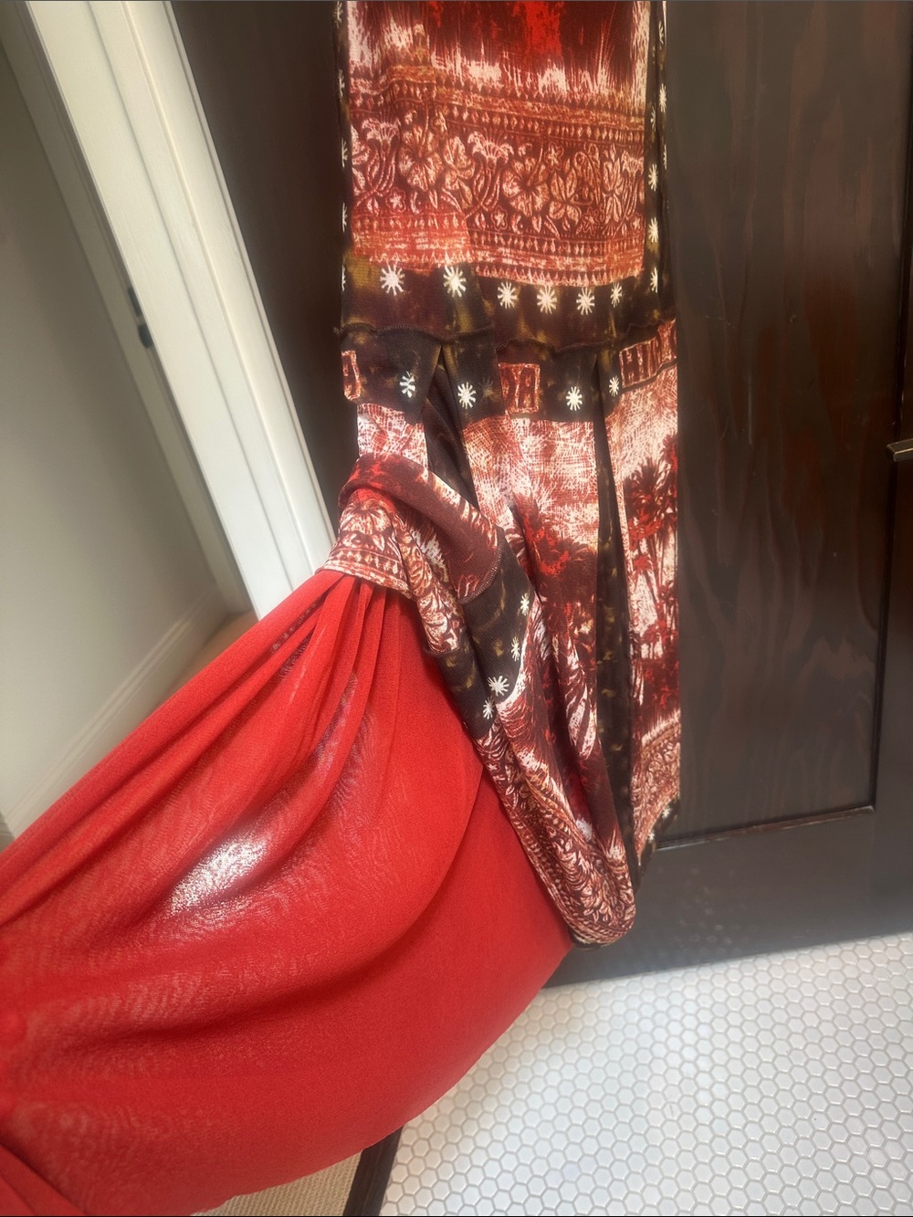 Vintage SS 2000 Jean Paul Gaultier Hiva Oa Palm Tree Mesh Maxi Dress Authentic - Picture 8 of 9